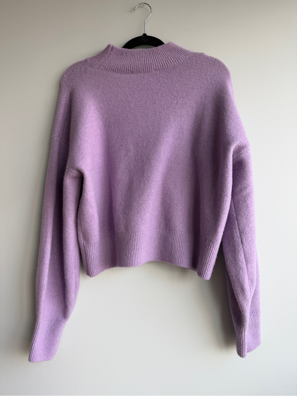 & Other Stories Lilac Mock Neck Women's Sweater - Picture 2 of 5